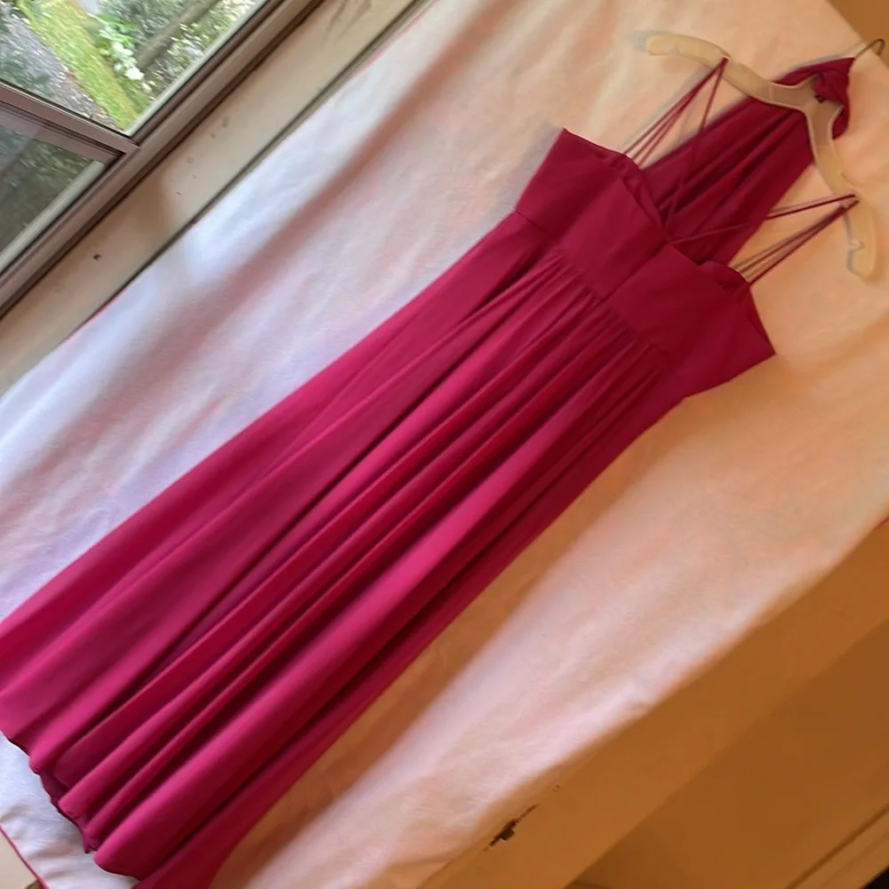 David’s Bridal Style F12495 Size 14 Color Azalea - Picture 7 of 8